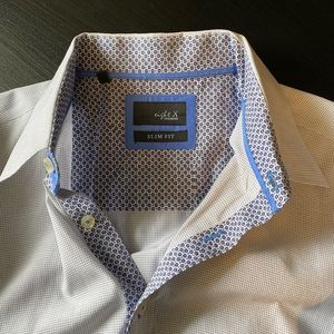 Buckle Eight X Blue/White Long Sleeve XL Slim Fit